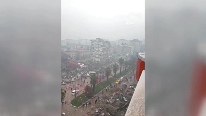 Kahramanmaraş'a deprem sonrası havadan bakış