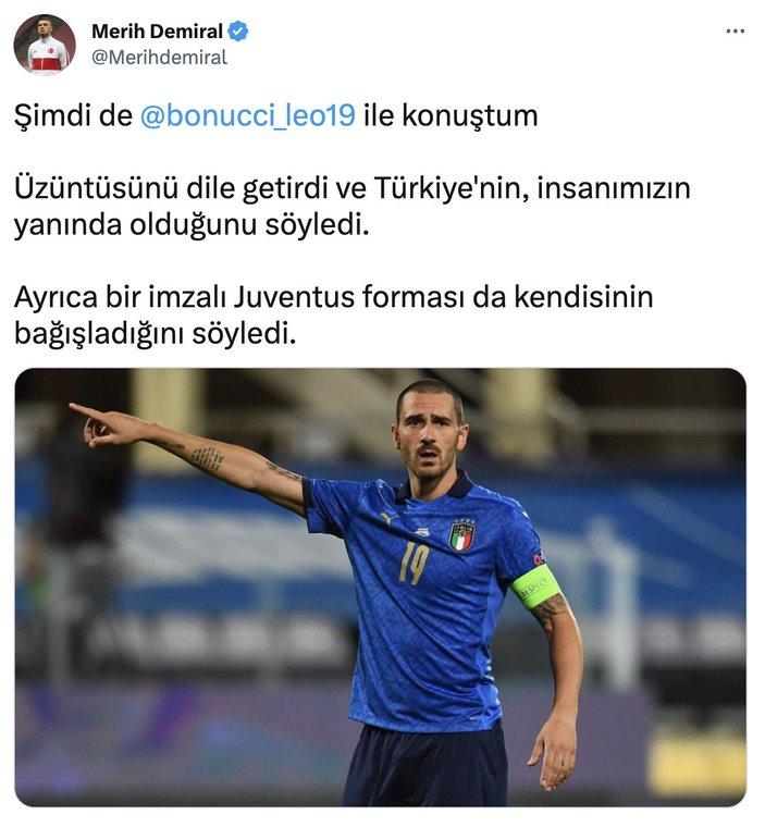 Cristiano Ronaldo'dan Türkiye'ye destek