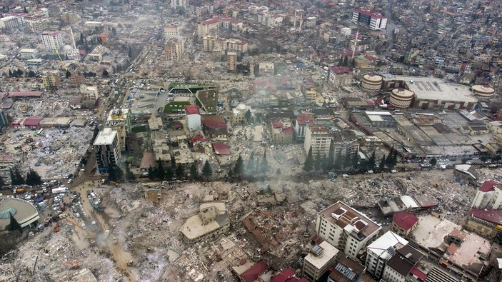 Kahramanmaraş'ta depremin merkez üssü Pazarcık'ta arama kurtarma çalışmaları tamamlandı