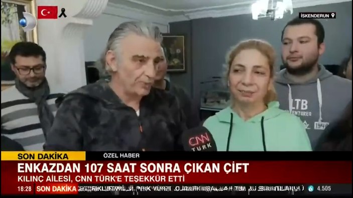 Enkaz altından kurtarılan aile, İHH ekiplerine teşekkür etti