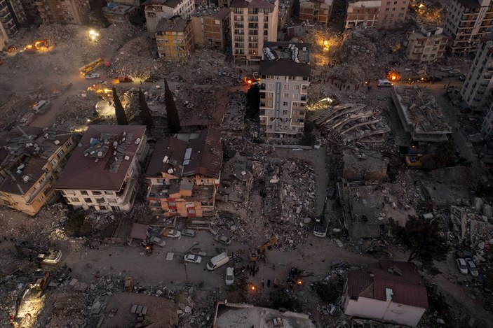 Kahramanmaraş merkezli depremlerden etkilenen Hatay'dan son görüntüler