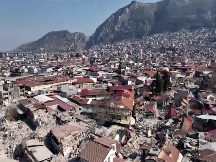 Depremin etkilediği Hatay'ın son hali yürek burktu