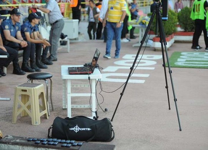 Ersun Yanal hazırlık maçını drone'la izledi