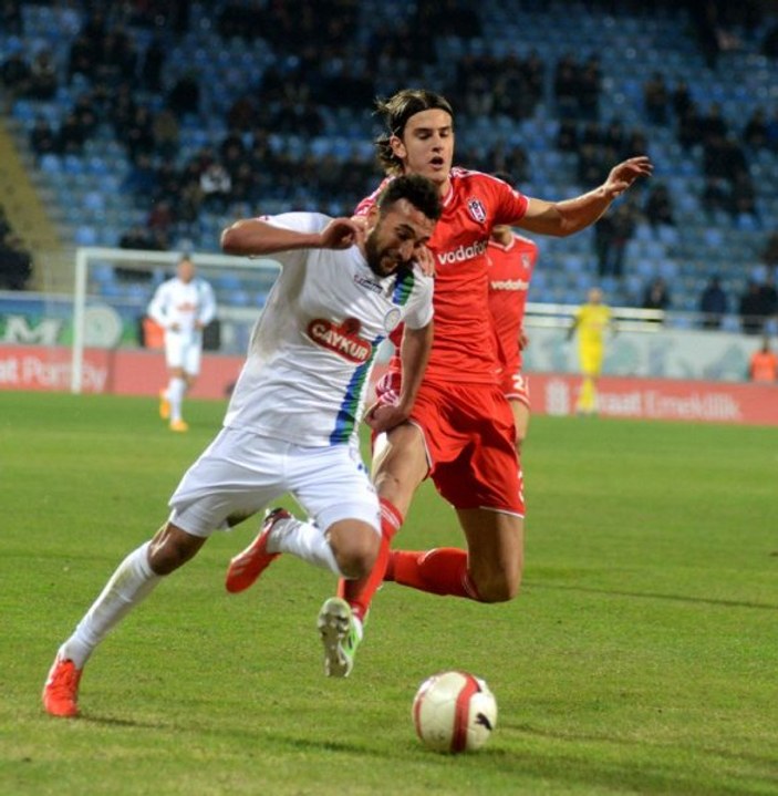 Çaykur Rizespor-Beşiktaş maçından kareler 