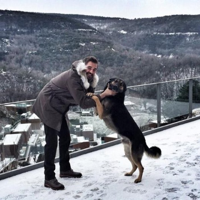 Ünlülerin Instagram hesabından kar manzaraları 