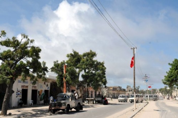 Somali'de Erdoğan pankartları