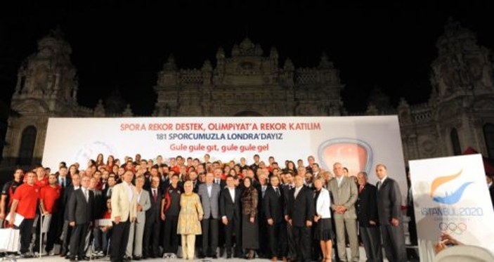 2020 İstanbul Olimpiyat logosunu Erdoğan tanıttı