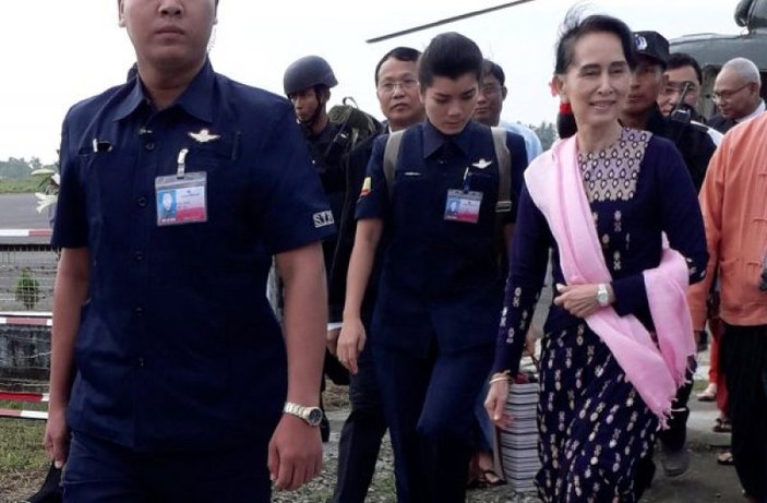 Myanmar lideri Suu Kyi ilk kez Arakan'da