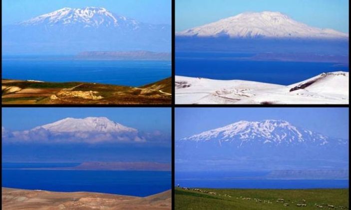 Aynı karede Van'ın 4 mevsimi