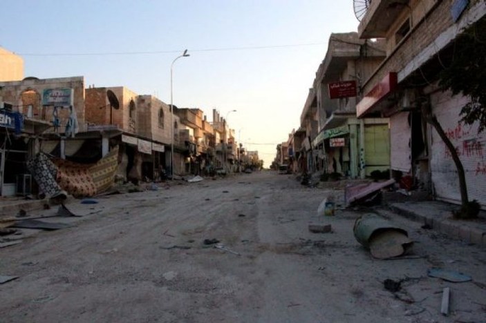 Kobani'deki savaşın yıkımları görüntülendi 