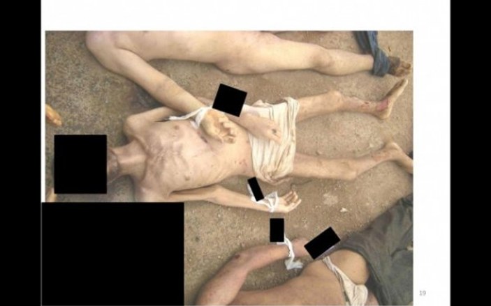 Suriye'deki savaş suçuna ilişkin ilk görüntüler - +18