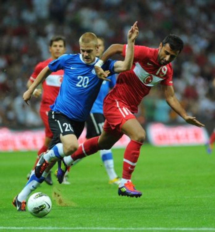 Türkiye - Estonya maçından kareler
