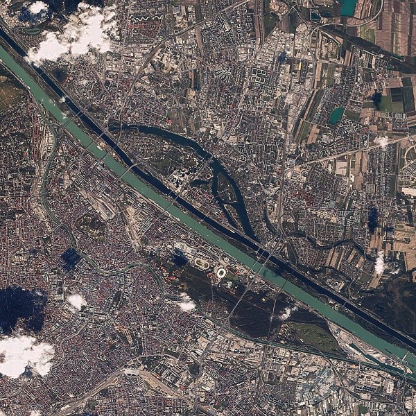 Rasat uydusu Viyana'yı görüntüledi