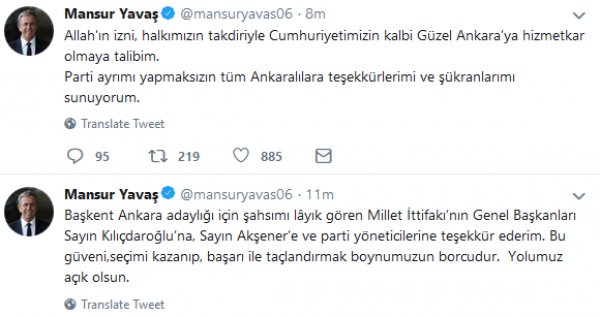 Mansur Yavaş’tan adaylık sonrası ilk açıklama