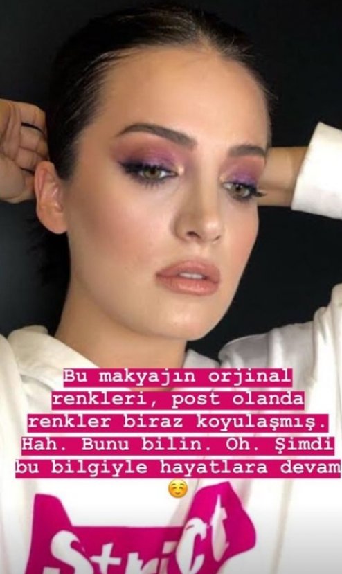 İrem Sak'tan makyaj uyarısı