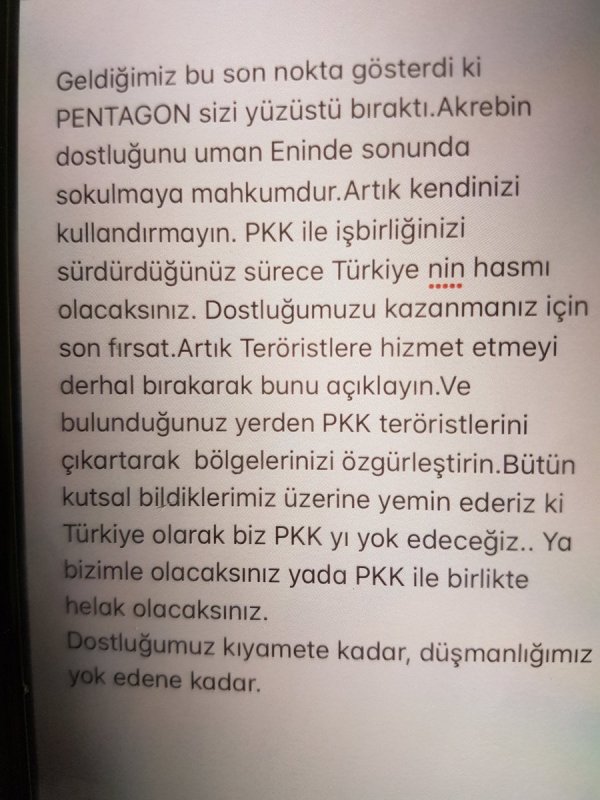 ÖSO'dan Fırat'ın doğusuna bildiri