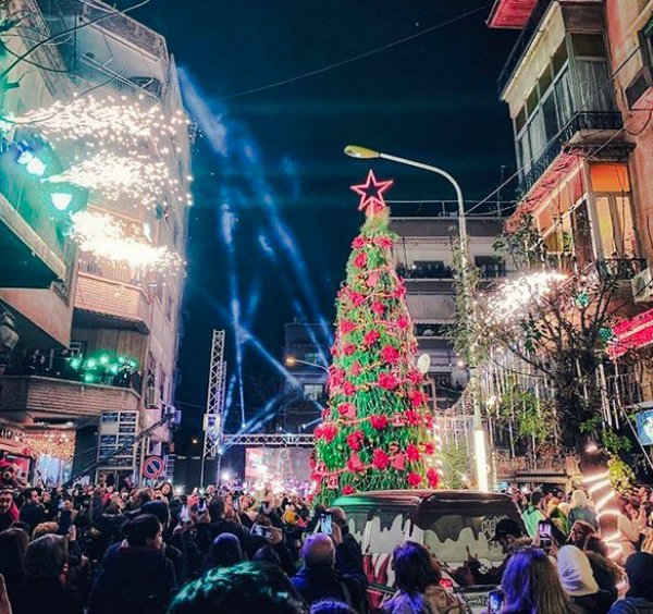 Şam'da yeni yıl coşkusu