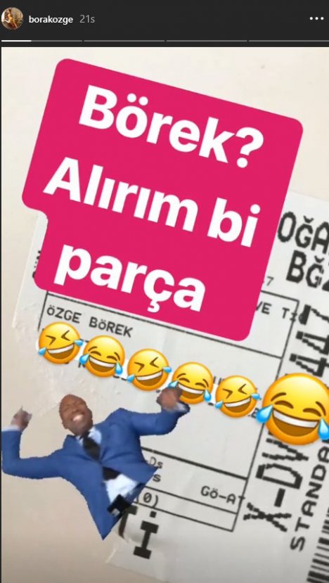Özge Borak: Alırım bir parça