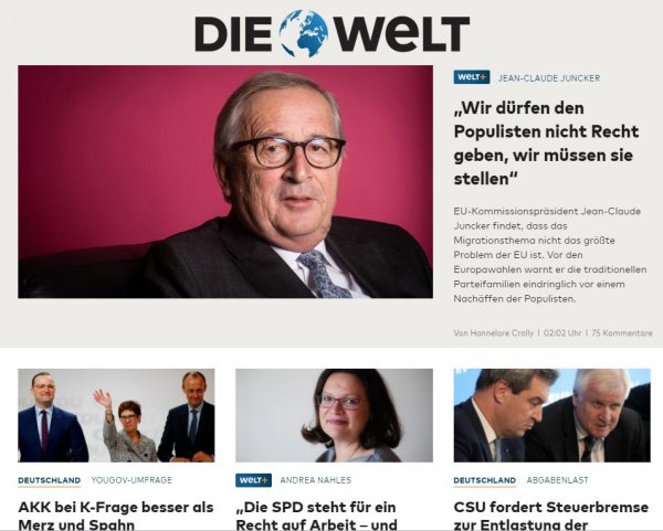 Dünyadan pazar manşetleri