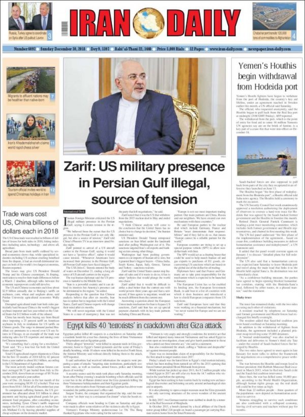 Dünyadan pazar manşetleri