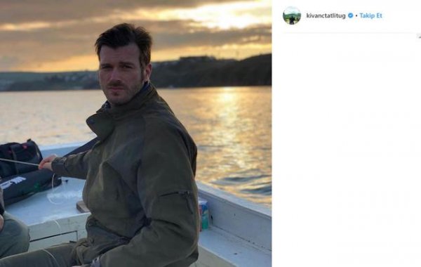 Kıvanç Tatlıtuğ balık tutmaya çıktı