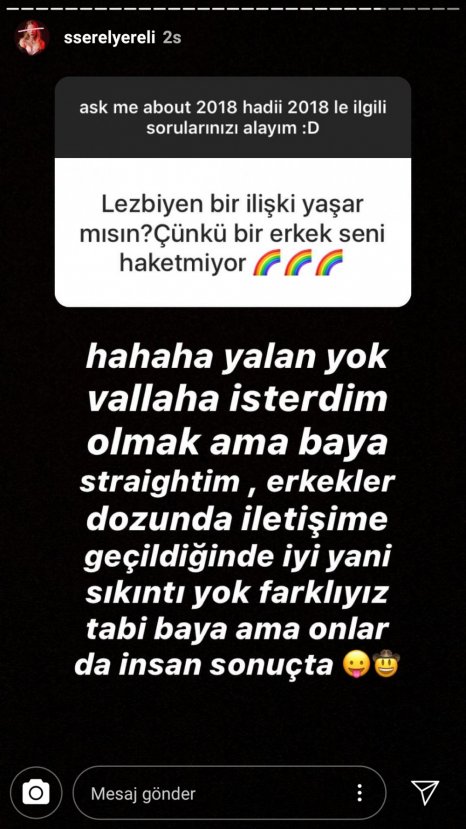 Serel Yereli'den bakirelik itirafı