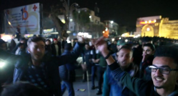 Şam'da yılbaşı kutlaması