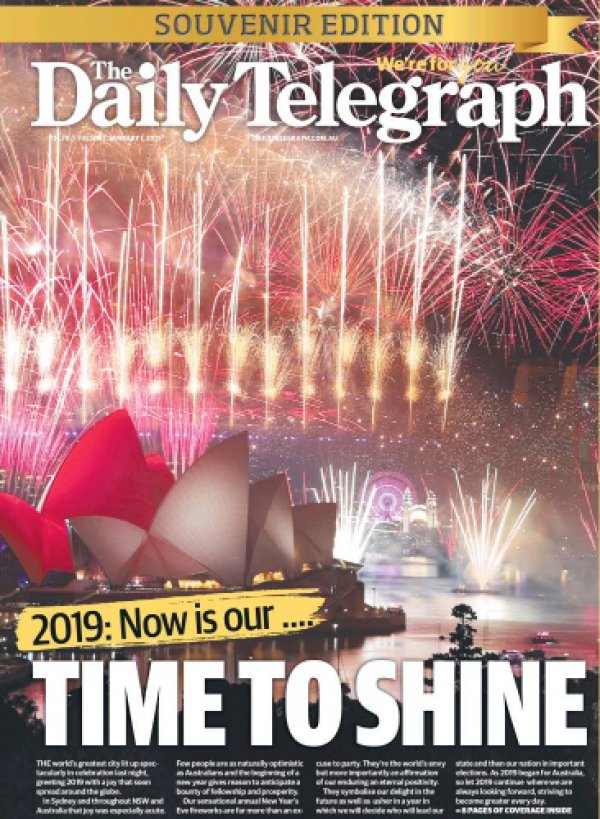 Dünya basınında 2019'un ilk manşetleri