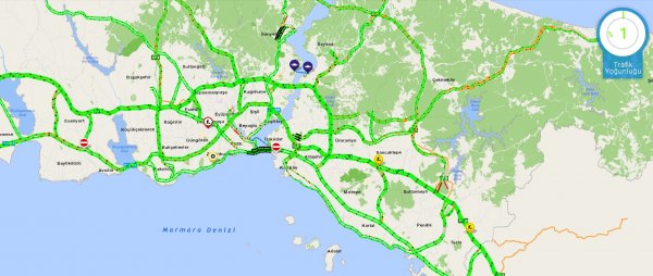 Yeni yılın ilk gününde yollar boş kaldı