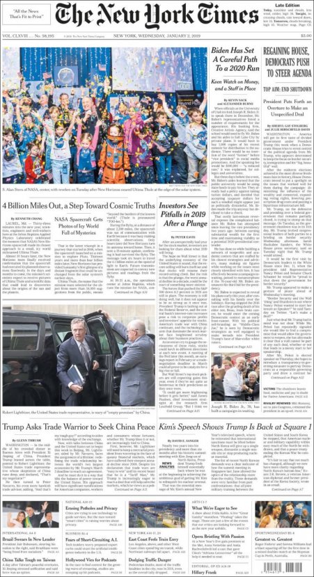 Ensonhaber'den dünya manşetleri