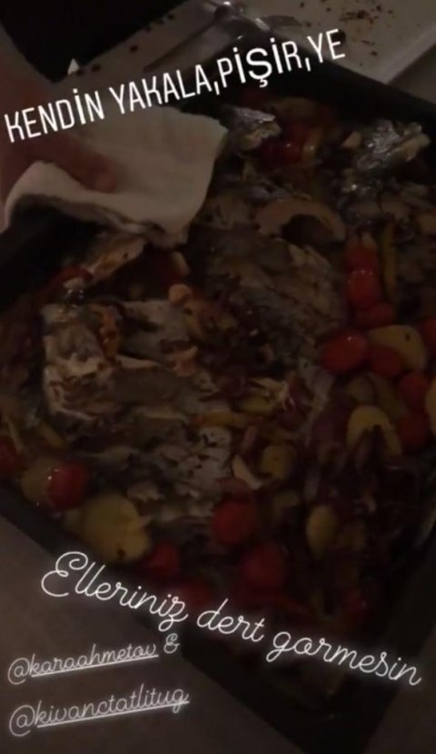 Kıvanç Tatlıtuğ eve balık tuttu