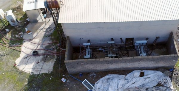 d 25 dönümlük sera alanını ısıtan kaçak elektrik yakalandı