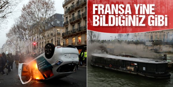 Fransa Başbakanı'ndan eylemcilere tehdit