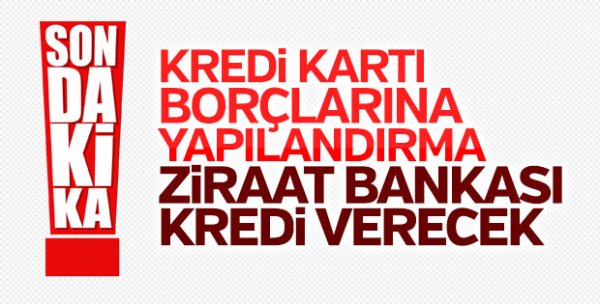 Kredi kartı borçlularına verilecek kredinin faiz oranları