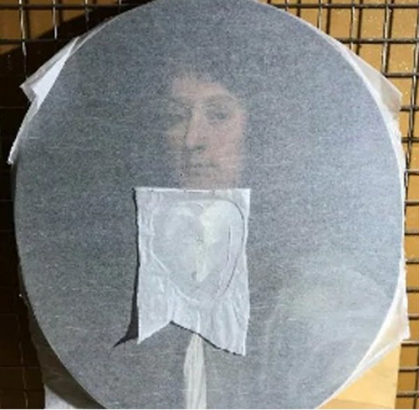 17. yüzyıldan kalma tabloya kedi tırmığı