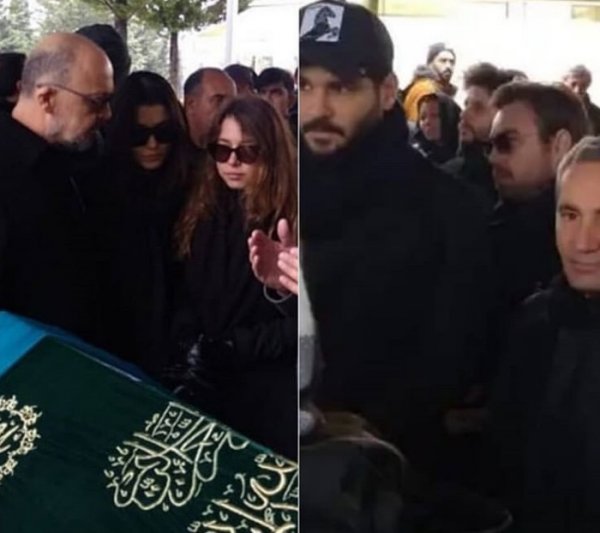 Murat Dalkılıç Hande Erçel'in annesinin cenazesindeydi