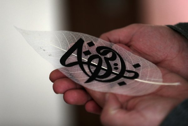 a Adana'da sanat eserine dönüştürülen kuru yapraklar