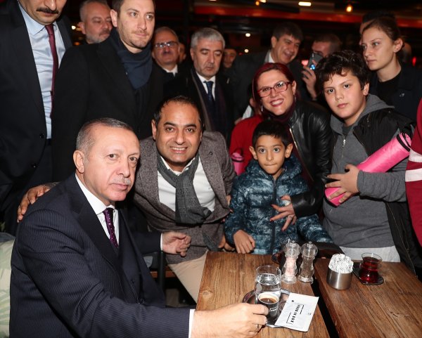 a Cumhurbaşkanı Erdoğan'a yoğun ilgi