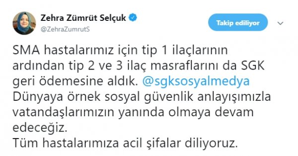 Nişasta bazlı şeker, maden işçileri ve SMA ilaçları müjdesi