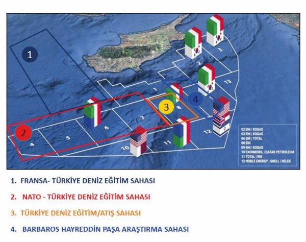 Barbaros Güney Kıbrıs'ta araştırmalara başladı