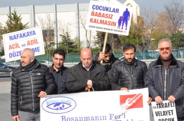 d Nafaka mağdurları eylem yaptı