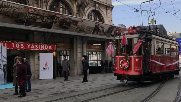 a Nostaljik tramvay 105 yaşında