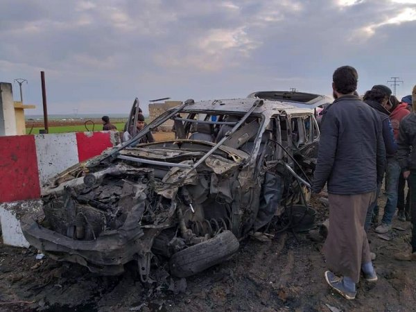 Çobanbey Sınır Kapısı'nda patlama