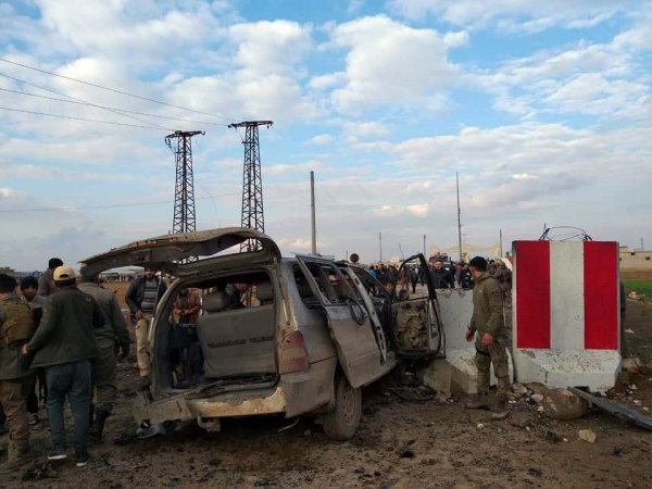 Çobanbey Sınır Kapısı'nda patlama