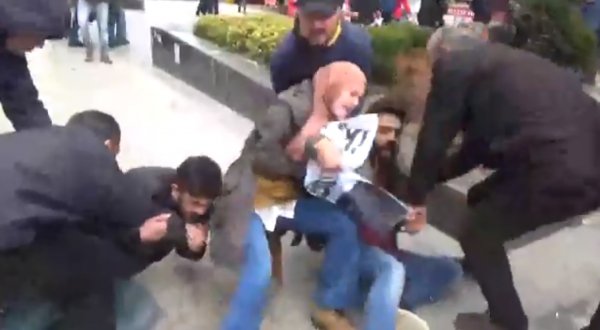 Sakarya Caddesi'ndeki gözaltının görüntüleri