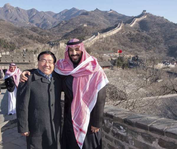 Prens Selman, Çin Seddi'ni gezdi