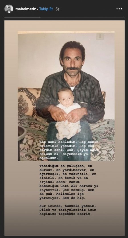 Mabel Matiz: Hep seni bekledim baba