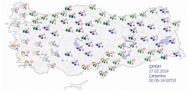 5 günlük hava raporu: Kar İstanbul'u terk edecek