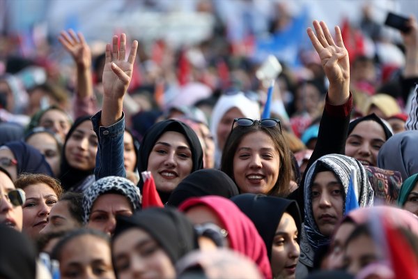 a Cumhurbaşkanı Erdoğan Hatay'da mitinge katıldı