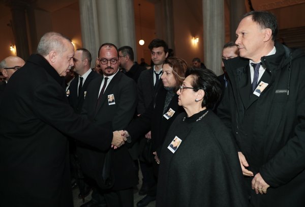 a Cumhurbaşkanı Erdoğan, Kemal Karpat'ın cenaze töreninde